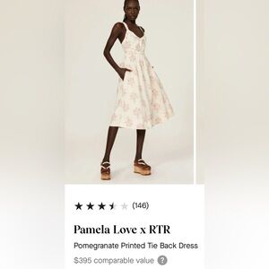 Pamela Love x RTR, size Medium
Pomegranate Printed Tie Back Dress